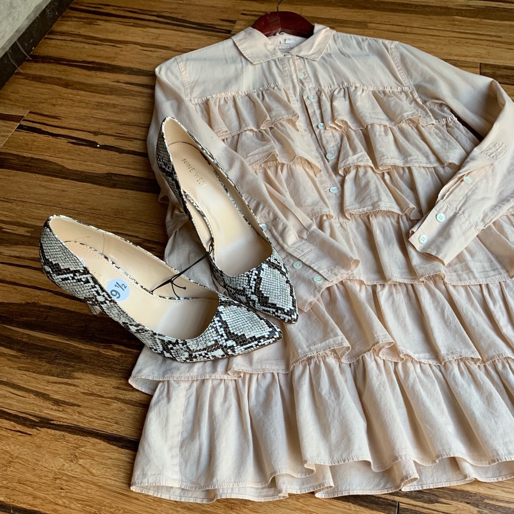 J. Crew Ruffled Cotton Tunic